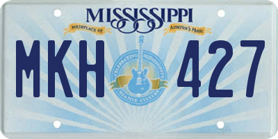 MS license plate MKH427