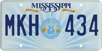 MS license plate MKH434