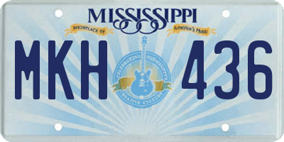 MS license plate MKH436