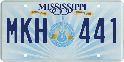 MS license plate MKH441
