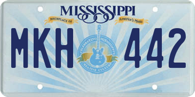 MS license plate MKH442