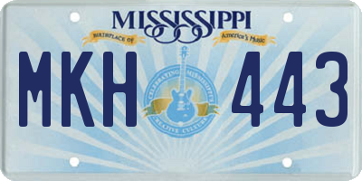 MS license plate MKH443