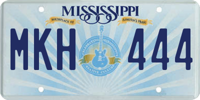 MS license plate MKH444