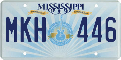 MS license plate MKH446
