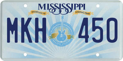 MS license plate MKH450