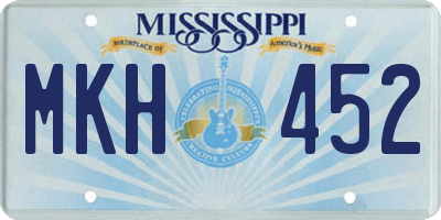 MS license plate MKH452
