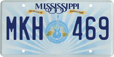 MS license plate MKH469