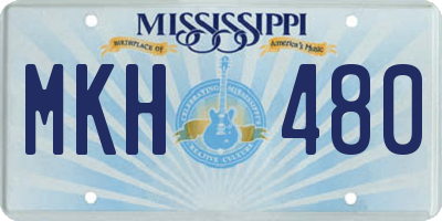 MS license plate MKH480