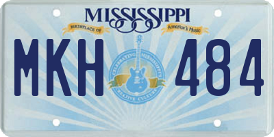 MS license plate MKH484