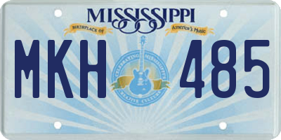 MS license plate MKH485