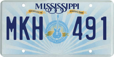 MS license plate MKH491