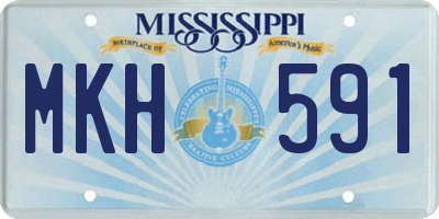 MS license plate MKH591