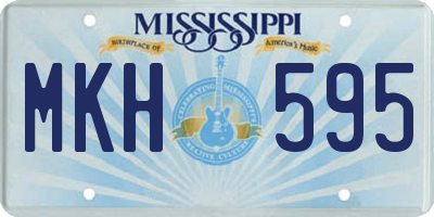 MS license plate MKH595