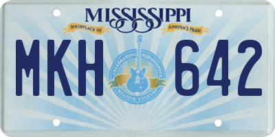 MS license plate MKH642