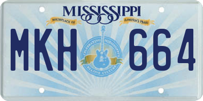 MS license plate MKH664