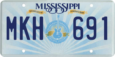 MS license plate MKH691