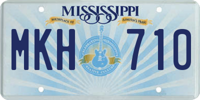 MS license plate MKH710