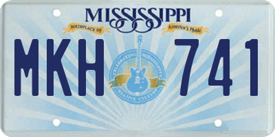 MS license plate MKH741