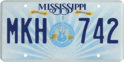 MS license plate MKH742