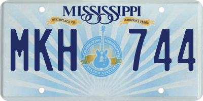 MS license plate MKH744