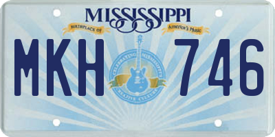 MS license plate MKH746