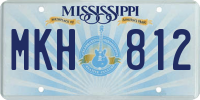 MS license plate MKH812
