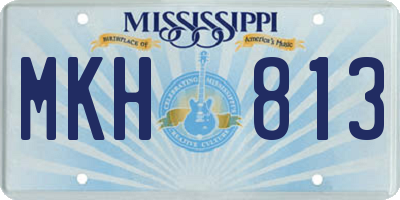 MS license plate MKH813