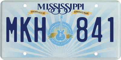 MS license plate MKH841