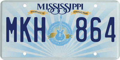 MS license plate MKH864