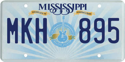MS license plate MKH895