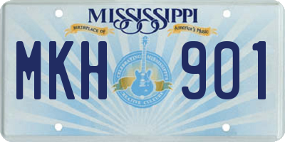 MS license plate MKH901