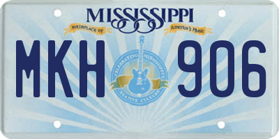 MS license plate MKH906
