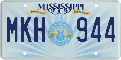 MS license plate MKH944