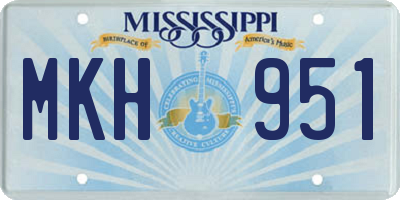 MS license plate MKH951