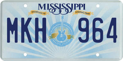 MS license plate MKH964