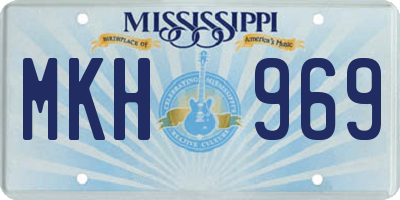 MS license plate MKH969