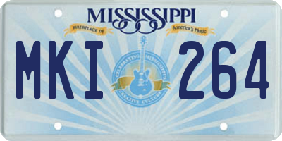 MS license plate MKI264