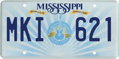 MS license plate MKI621