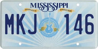 MS license plate MKJ146