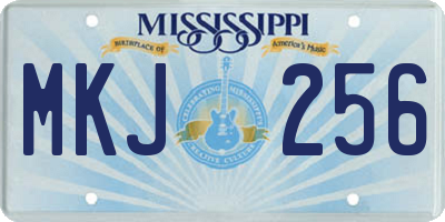 MS license plate MKJ256
