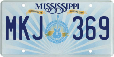 MS license plate MKJ369