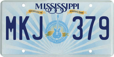 MS license plate MKJ379