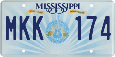 MS license plate MKK174