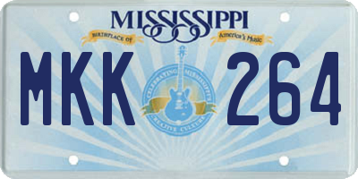 MS license plate MKK264