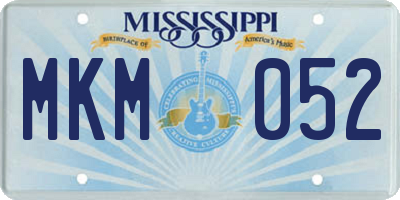 MS license plate MKM052