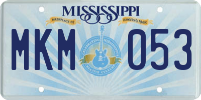 MS license plate MKM053
