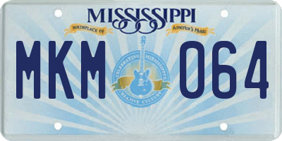 MS license plate MKM064