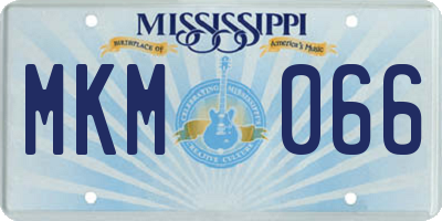 MS license plate MKM066