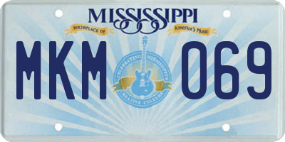 MS license plate MKM069
