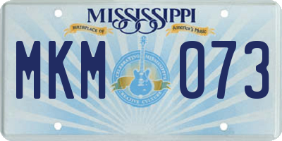 MS license plate MKM073